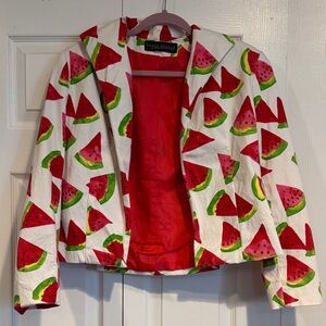 UNIQUE Watermelon Print Harve Benard Blazer